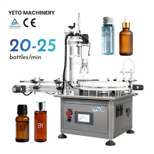 מכונת מכסה קטנה אוטומטית למילוי נוזלים